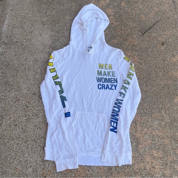 True Religion White Hoodie with Graphic Details not found online - Picture 1 of 5
